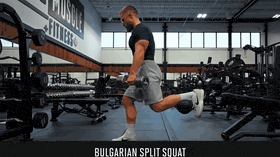 Bulgarian split squat demo