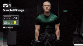 Dumbbell shrugs demo