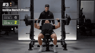 Incline bench press demo