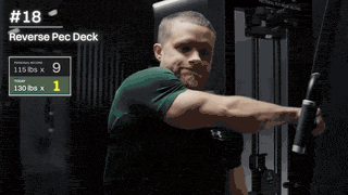 Reverse pec deck demo