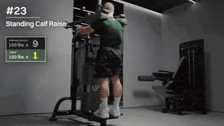 Standing calf raise demo