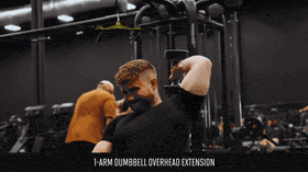 One arm dumbbell tricep extensions demo