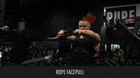 Rope face pull demo